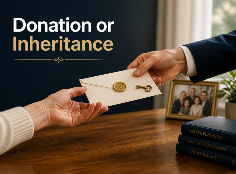 Donation or Inheritance Donation or Inheritance